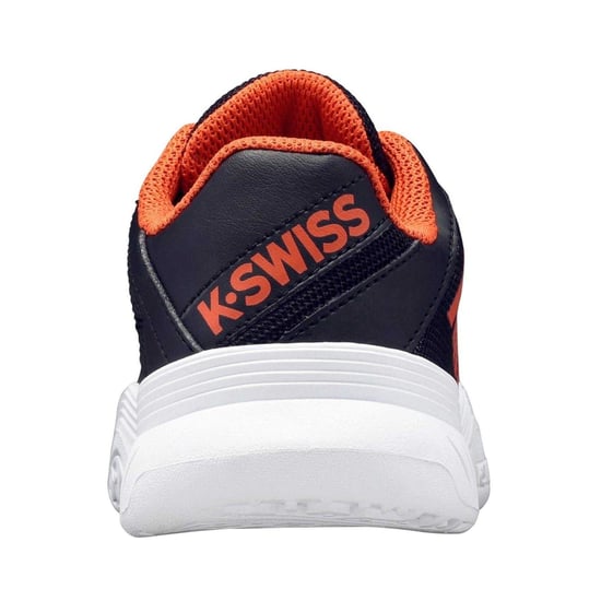 K-Swiss Court Express Omni leren tennisschoenen voor dames (Zwart/Oranje) - Image 2