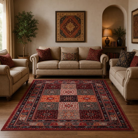 Muratap Artline sultan oosters vloerkleed vintage handgeknoopte wol look- 80x300 cm - Image 1