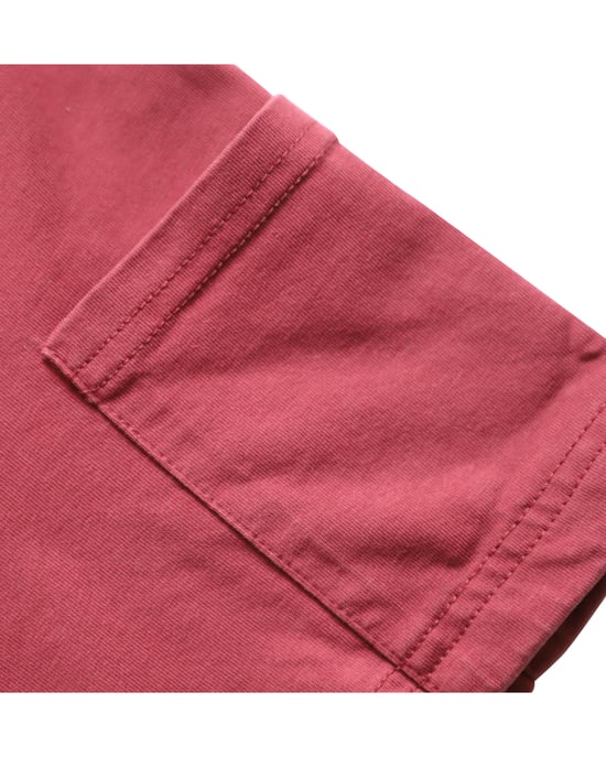 A.P.C. Ärmficka Kortärmad Rundringad T-shirt i Röd Bomull - Image 6