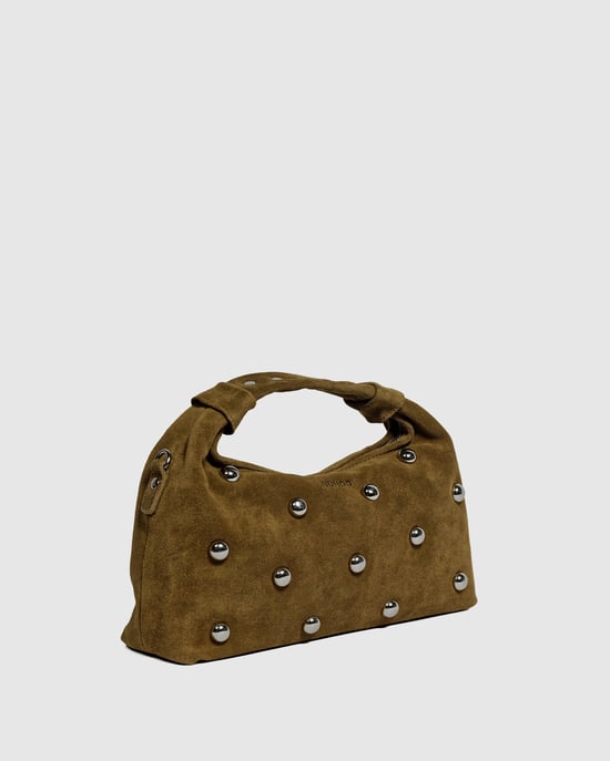 Dandy Rivet Suede Dusty Olive Tas - Image 2