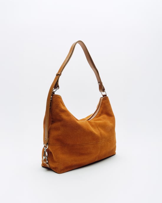 Rio Suede Pecannootbruin Tas - Image 3