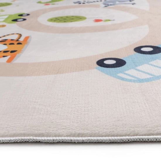 Muratap Kindervloerkleed safari multi wasbaar antislip- 80x150 cm - Image 3