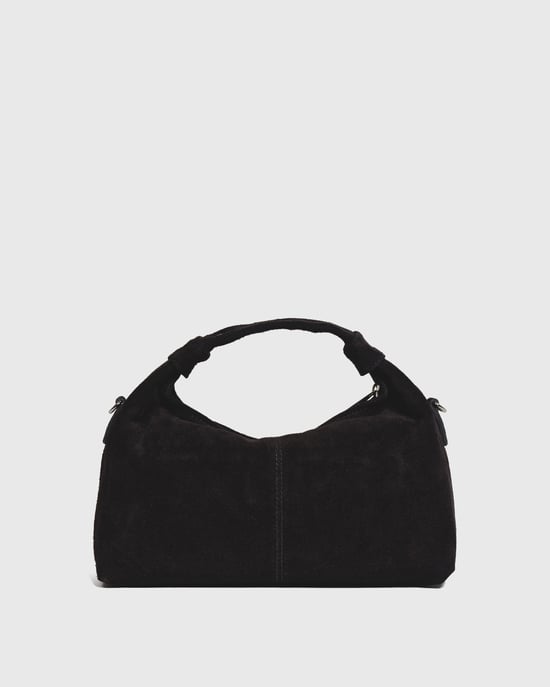 Dandy Rivet Suede Zwart Tas - Image 3