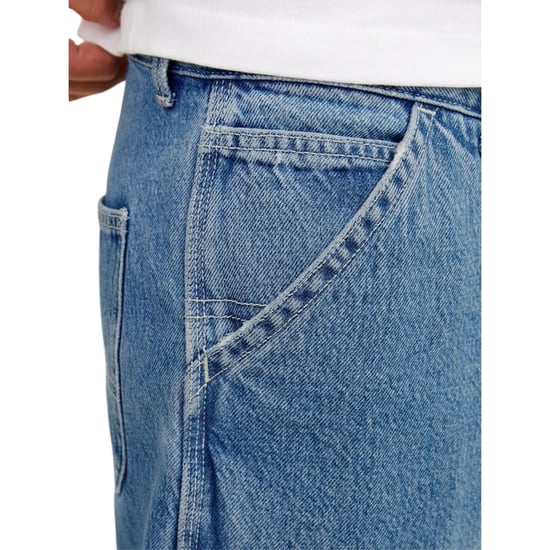 Jack And Jones Eddie Worker-jeans voor heren met een relaxte pasvorm (Blauwe Denim) - Image 4