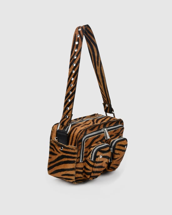 Ellie Stripes Deluxe Donkerbruin Tas - Image 3