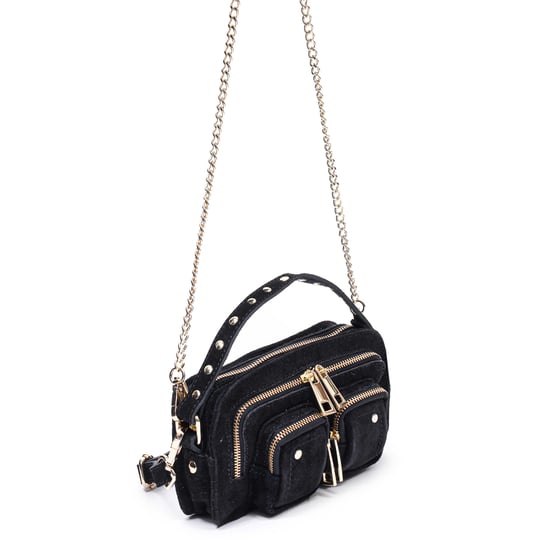 Helena Suede Black w. Goud Tas - Image 2