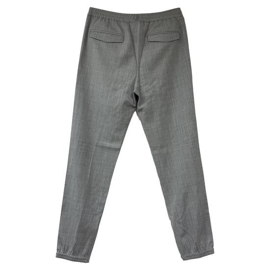 Dior Tailored Track Pants in Grey Wool - Image 2