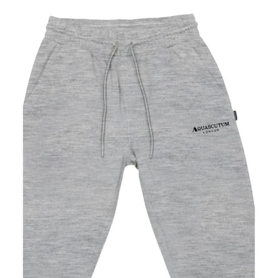 Aquascutum Mens Patterned Slim Joggers (Grey) - Image 3