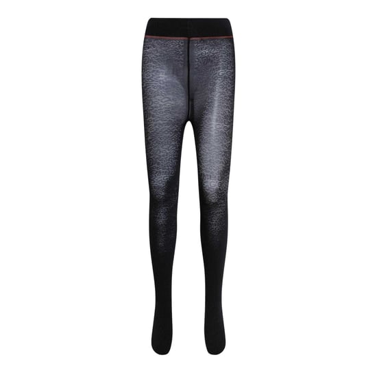 Hugo Womens/Ladies Logo Leopard Print Tights (Black) - Image 1