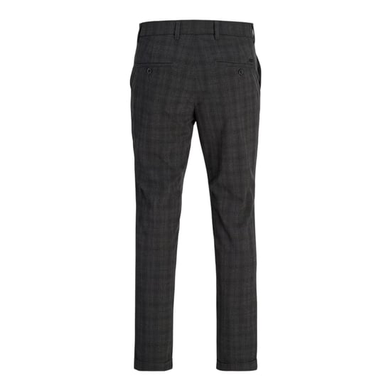 Jack And Jones Heren Marco geruite slim-fit chino’s (Zwart) - Image 1