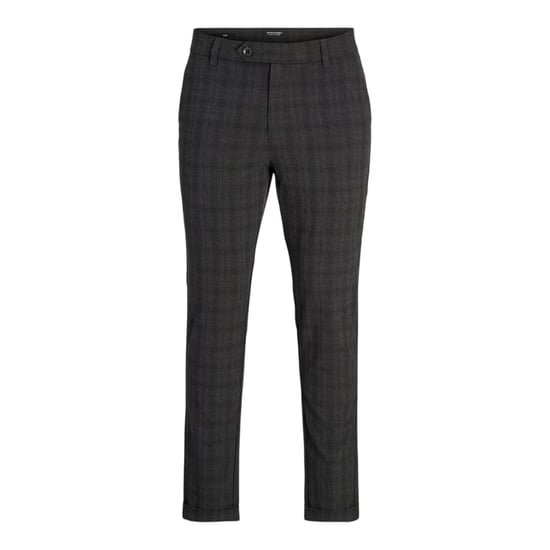 Jack And Jones Heren Marco geruite slim-fit chino’s (Zwart) - Image 2