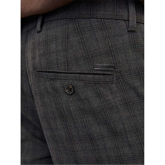 Jack And Jones Heren Marco geruite slim-fit chino’s (Zwart) - Image 4