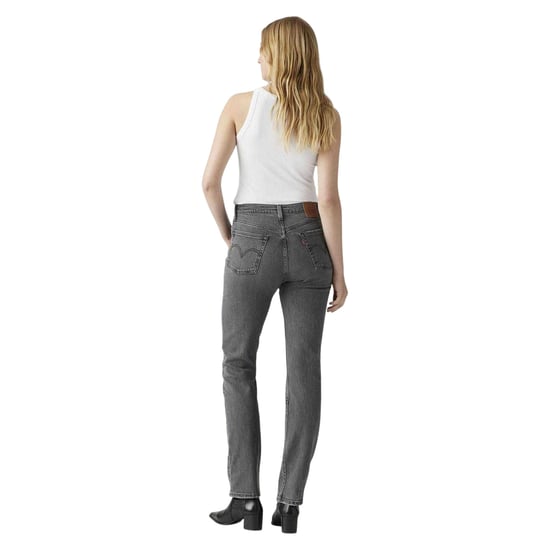 Levis 501 Original-jeans med raka ben för kvinnor/damer (Grått) - Image 5