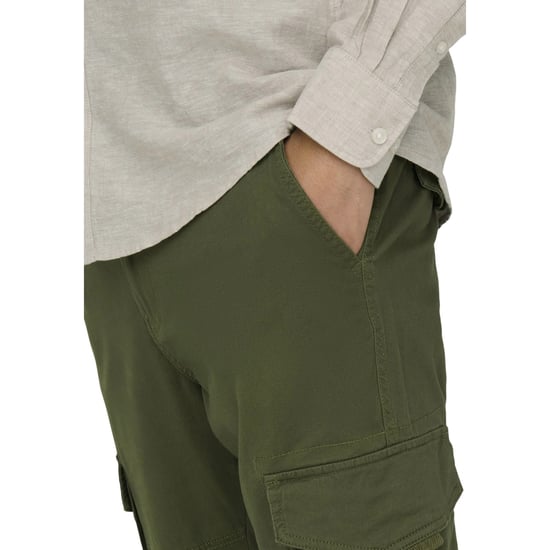 Only Mens Dean Regular Cargo Trousers (Olive Night) - Image 4