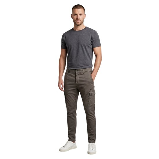 Replay Heren Katoenen Denim Slim Cargo Broek (Groen) - Image 3