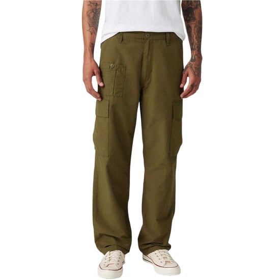 Levis Cargobyxor för män, modell Parachute, med medelhög midja och raka ben (Mörk oliv) - Image 4