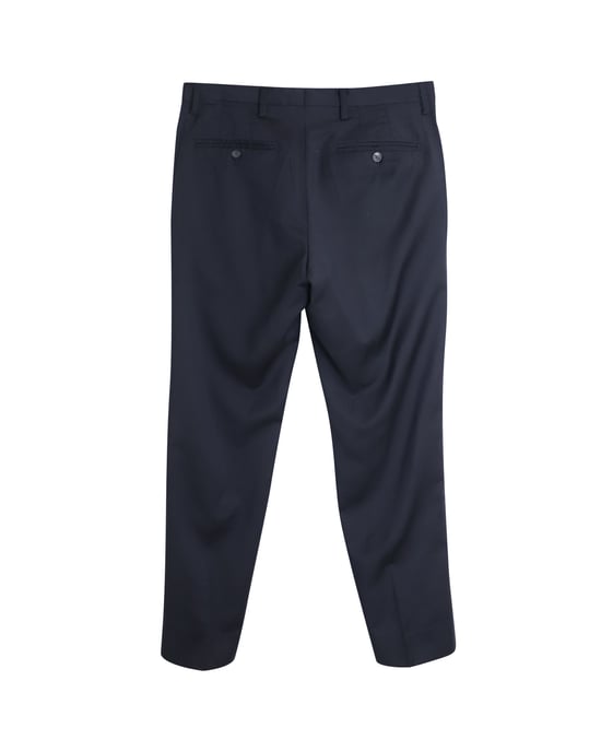 Kenzo Pin Stripe Tailored Trousers in Gray Wool - Image 2