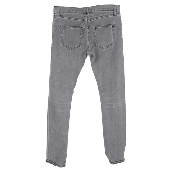 Saint Laurent Slim Fit Jeans in Grey Cotton Denim - Image 2