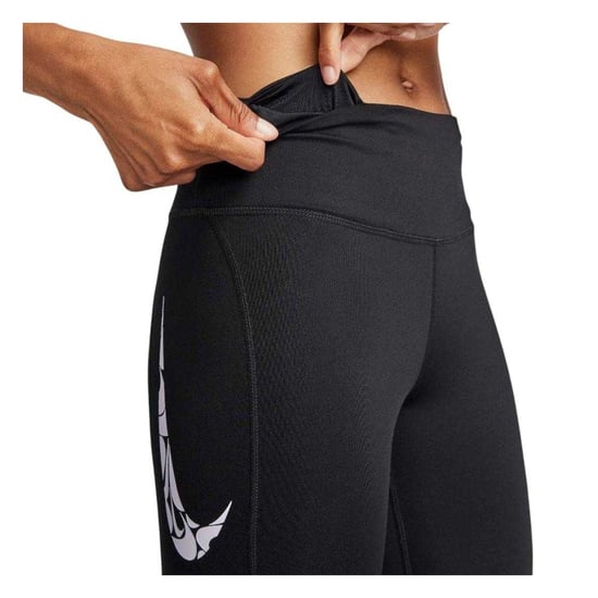 Nike Dames/Dames Logo Legging (Zwart) - Image 3