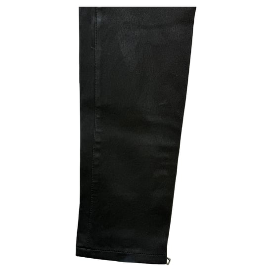 Balmain Drawstring Trousers in Black Leather - Image 3