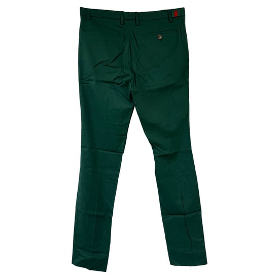 Gucci Wed Accent Raka Byxor i Grön Bomull - Image 2