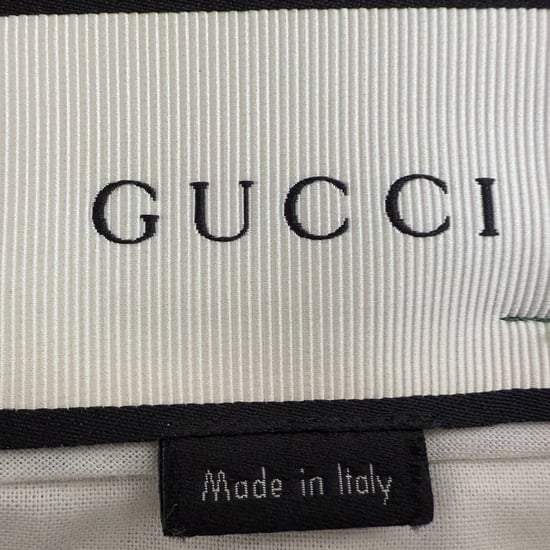 Gucci Wed Accent Raka Byxor i Grön Bomull - Image 3