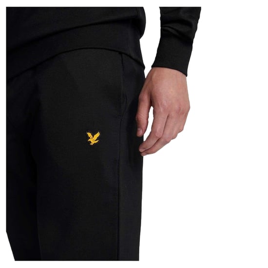 Lyle & Scott Slanke joggingbroek met logo voor heren (Jet Zwart) - Image 3