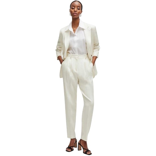 Boss Womens/Ladies Tefike Trousers (White) - Image 4