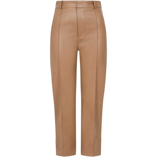 Little Mistress Womens/Ladies Leather Trousers (Camel) - Image 2