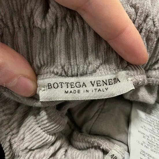 Bottega Veneta Straight Leg Pants in Grey Corduroy - Image 3
