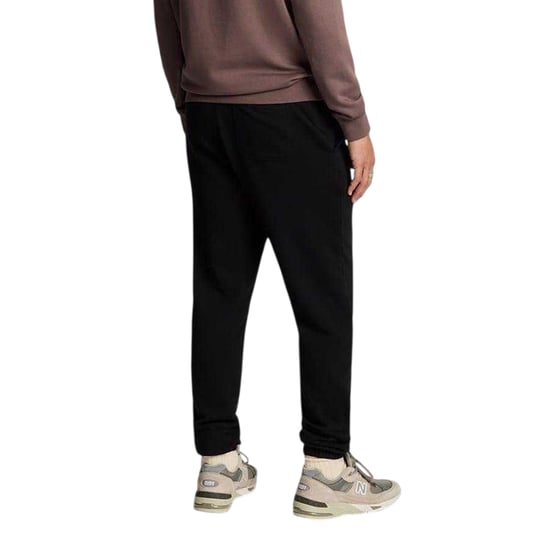Lyle & Scott Herr Fleece Logo Sweatpants (Jet Black) - Image 2