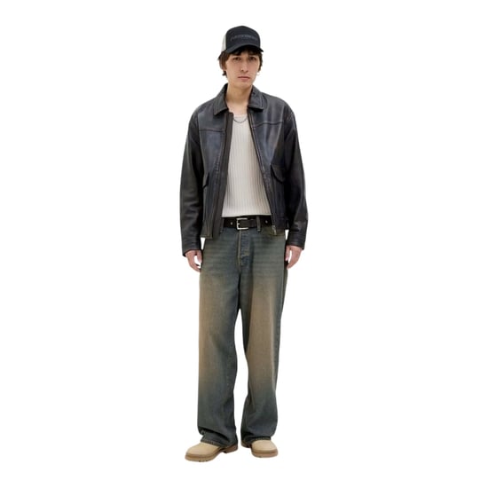 Jack And Jones Mens 083 Denim Fade Skinny Jeans (Blue Denim) - Image 4
