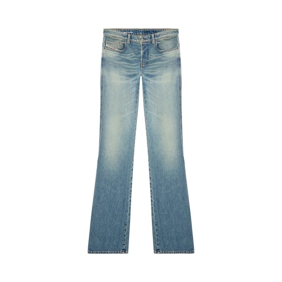 Diesel Herenjeans van denim met lage taille en rechte pijpen (Blauwe Denim) - Image 1