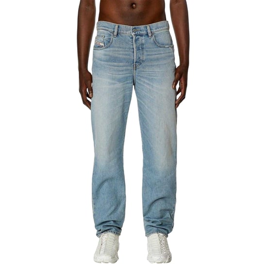 Diesel Herenjeans van denim met lage taille en rechte pijpen (Blauwe Denim) - Image 3
