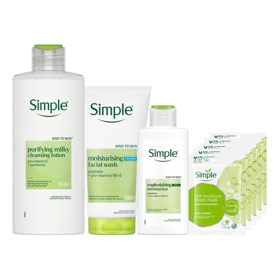 Simple Rich Moisturiser Cleanser Lotion & Sheet Mask Bundle - Image 1