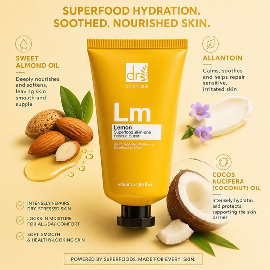 Dr. Botanicals Lemon Superfood Anti-Ageing All-In-One Rescue Butter 50ml for Fine Lines, Wrinkles, Dryness - Image 5
