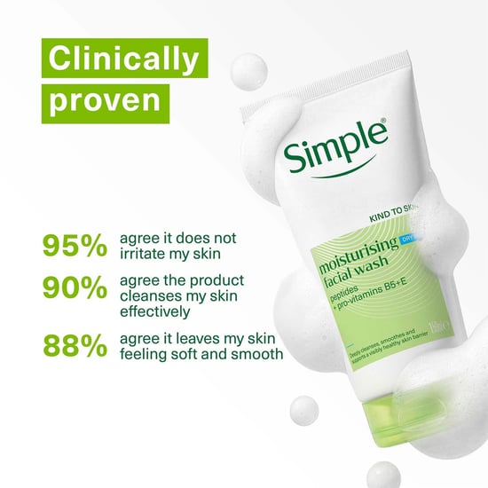 Simple Face Wash & Light Moisturiser 125ml 3-Pack Bundle - Image 4