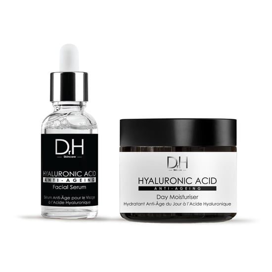 Dr H Anti-Ageing Hyaluronic Acid Facial Serum + Day Moisturiser for Dryness, Fine Lines, Wrinkles - Image 1