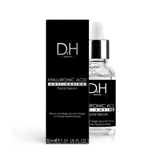 Dr H Anti-Ageing Hyaluronic Acid Facial Serum + Day Moisturiser for Dryness, Fine Lines, Wrinkles - Image 3