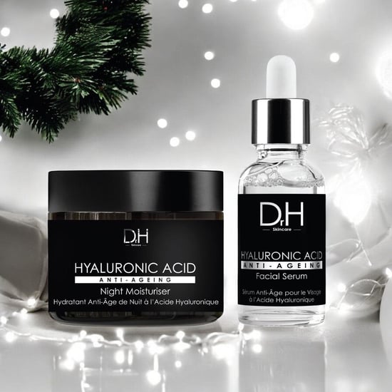 Dr H Anti-Ageing Hyaluronic Acid Facial Serum 30ml + Hyaluronic Acid Night Moisturiser 60ml for Dryness, Fine Lines, Wrinkles - Image 3