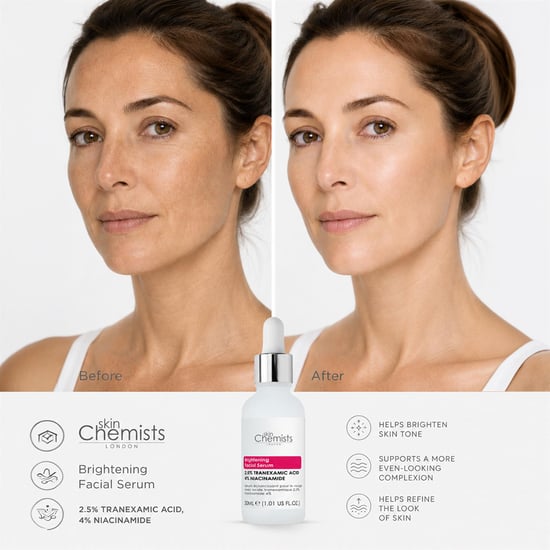 skinChemists Verhelderend gezichtsserum met 2,5% tranexaminezuur en 4% niacinamide (30 ml) - Image 3