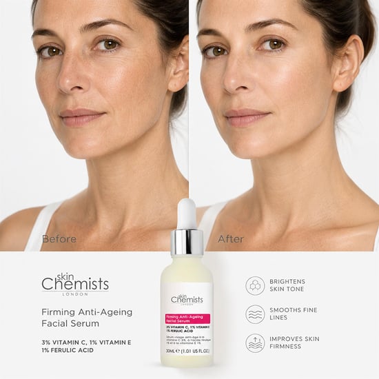 skinChemists Anti-Ageing Vitamin C 3%, Ferulic Acid 1%, Vitamin E 1% Facial Serum 30ml for Brightening, Dark Spots - Image 2