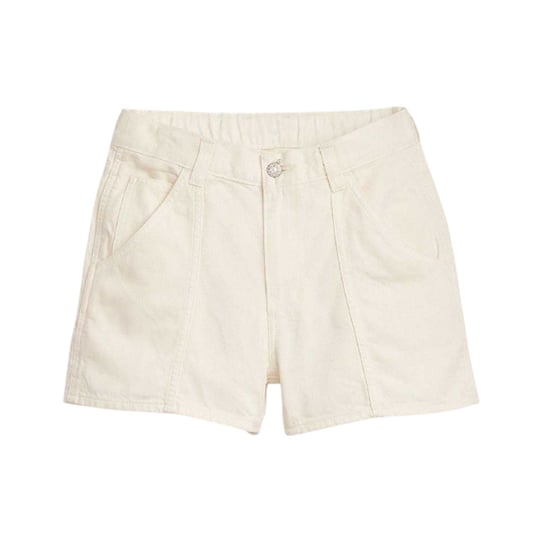 Levis Denim-carpenter-shorts voor dames (Wit) - Image 2