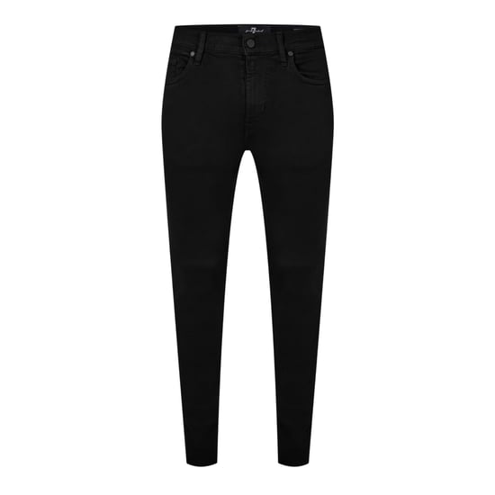 7 For All Mankind Mens Paxtyn 5 Pockets Tapered Jeans (Black) - Image 1