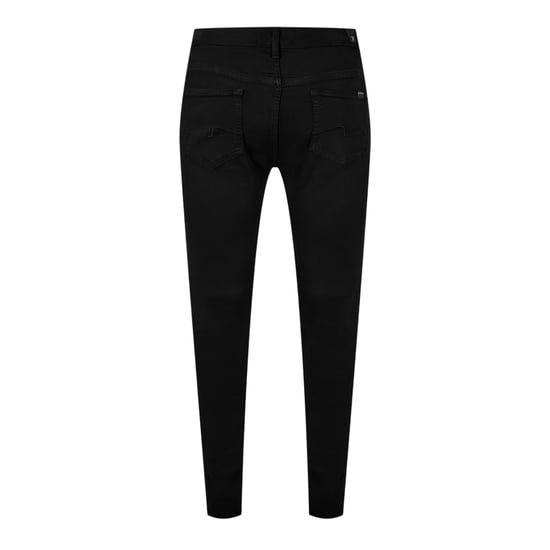 7 For All Mankind Mens Paxtyn 5 Pockets Tapered Jeans (Black) - Image 2