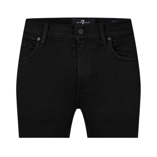 7 For All Mankind Mens Paxtyn 5 Pockets Tapered Jeans (Black) - Image 3