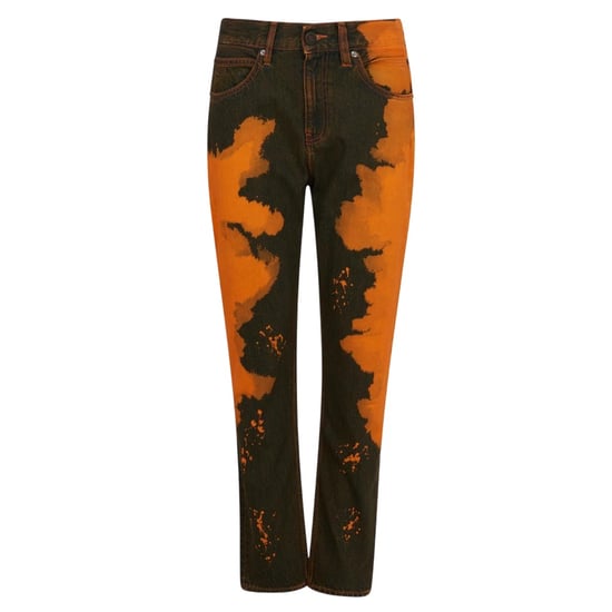 Calvin Klein Dames Spijkerbroek met Verfspatten (Oranje/Zwart) - Image 1