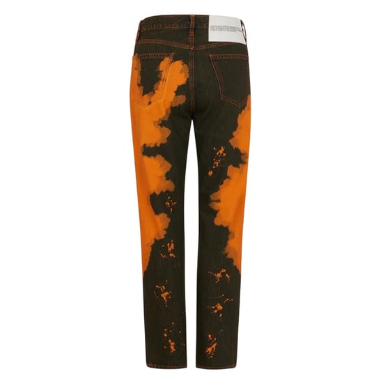 Calvin Klein Dames Spijkerbroek met Verfspatten (Oranje/Zwart) - Image 2