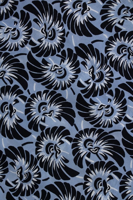 Prada, blue floral printed silk casual pantalon - Image 6
