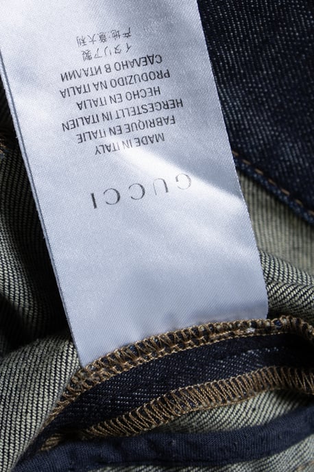 Gucci, indigo donker gewassen denim skinny jeans - Image 5